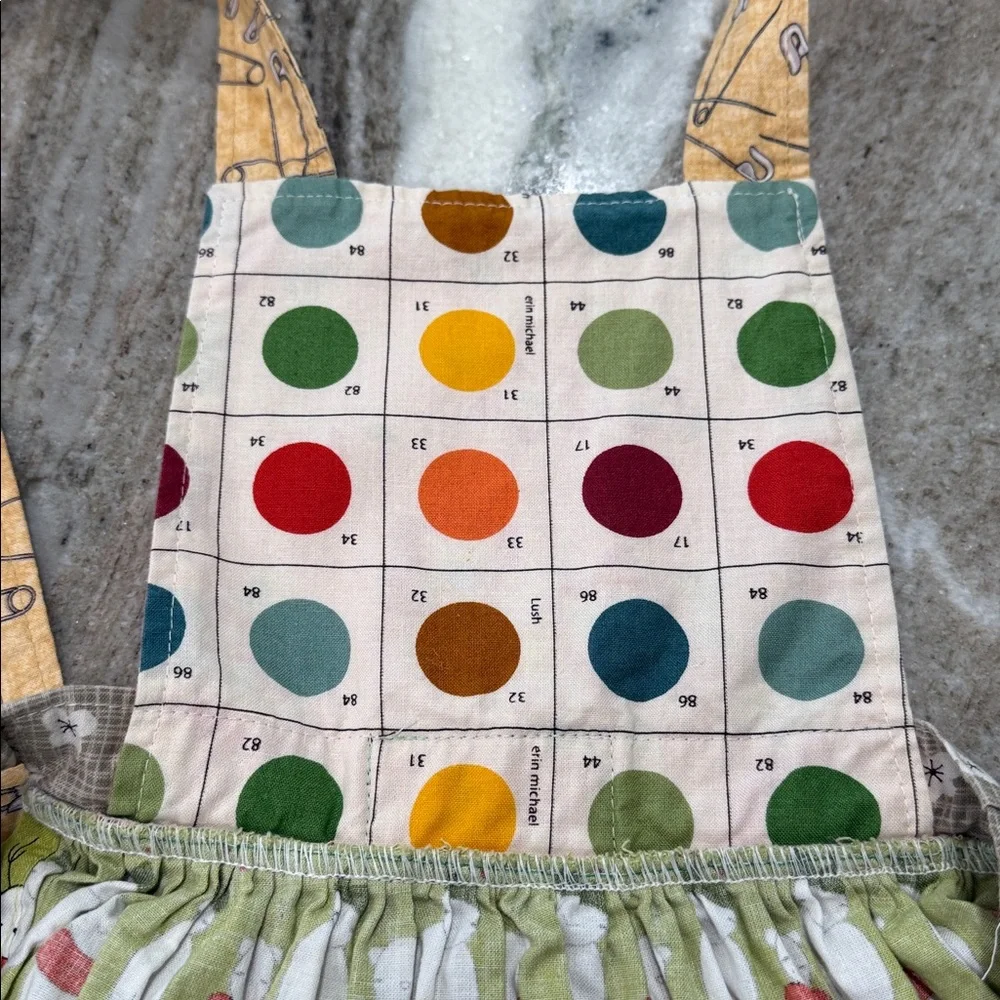 Matilda Jane Platinum Christmas Toddler Apron Dress